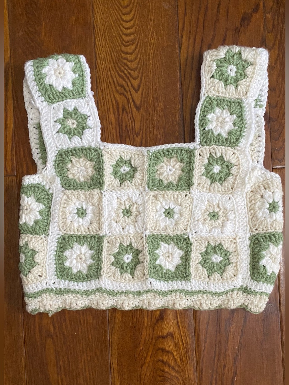 Handmade Crocheted Square Tank Top